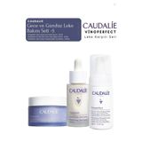 Caudalie Vinoperfect Leke Bakım Seti -5 | GECE KREMİ & SERUM & Temizleme Peeling Köpük Orijinal Boy
