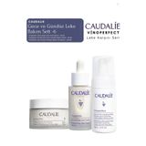 Caudalie Vinoperfect Leke Bakım Seti -6| GÜNDÜZ KREMİ & SERUM & Temizleme Peeling Köpük Orijinal Boy