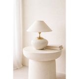 Cavanoz Modern Seramik Abajur Masa Lambası Abajur Bohem Dekoratif Aydınlatma Salon Yatak Odası Beyaz