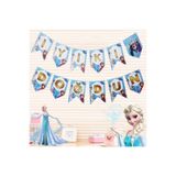 CAVAŞ sun hat Elsa Anna Karlar Ülkesi Karakter Temalı Frozen Parti Konsepti Iyiki Doğdun Yazısı Yazı Banner