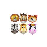 CAVAŞ sun hat Safari Temalı 6 Lı Dev Boy Folyo Balon