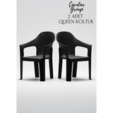 Çavdar Group 2'li Queen Rattan Desenli Koltuk Bahçe Koltuğu Balkon Bahçe Teras Sandalye