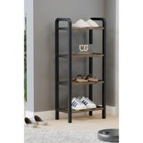 Çavdar Group 4 Katlı Ekonomik Ahşap Çubuklu 40 cm Ayakkabılık, Raf Ünitesi - 001-Renkli