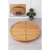 Cavdar Group Bambu Lux 30 Cm Donerli 4 Bolmeli Kahvalti Sunum Tabagi