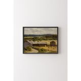 Çavdar Tarlası - Siyah Çerçeve, Siyah, 50 x 70