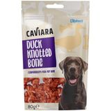 Caviara Ördek Etli Düğümlü Köpek Çiğneme Kemiği 80 gr - 1 Adet - Kahverengi