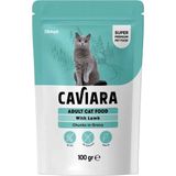 Caviara Pouch Kuzu Etli Kedi Maması Sos Içinde Et Parçacıklı 100 gr - Karışık