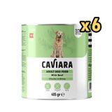 Caviara Sos İçinde Et Parçacıklı Dana Etli Yetişkin Köpek Konservesi 415 Gr X 6 Adet