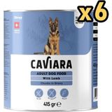 Caviara Sos Içinde Et Parçacıklı Kuzu Etli Yetişkin Köpek Konservesi 415 gr x 6 Adet