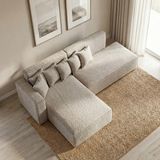 Cavissa Home Living Cavissa Kraft Coco Soft Köşe Koltuk Takımı - Kahve - Sol Köşe