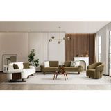 Cavissa Home Living Pars Modern Mekanizmalı Koltuk Takımı 4+3+1 - Yeşil