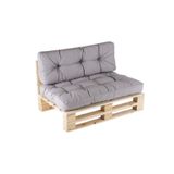 cavisshome Home Dış Mekan Palet Minderi Seti Takımı (set: 1 - Gri)