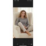 Cavlak Kadın Milan Kumaş Pijama Takımı - Gri - XL
