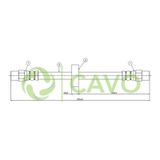 CAVO C800261A Fren Hortumu Arka Passat 88- / A6 94-97