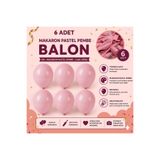 ÇAVUŞ E-TİCARET Pembe Pastel Makaron Balon Seti,Doğum Günü Parti Balonu Parti Süsleme