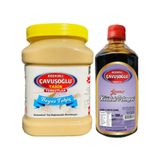 Çavuşoğlu 930 gr Kepeksiz Beyaz Tahin + 1 kg Kozalak Pekmezi