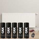 CAXCOLORS 5 Adet Isıya Dayanıklı Petek-Kalorifer-Radyatör-Klima Vernikli Sprey Boya Seti 400 ml - PARLAK BEYAZ