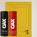 CAXCOLORS Ahşap & Lake & Mdf & Panel Kapı Boyası Akrilik Sprey Boya 400 ml + Boya Koruma ve Parlaklık Verniği - SARI