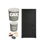 caxcolors AHŞAP-LAKE-TEKNE VERNİKLİ KAPI AKRİLİK BOYA SETİ 1 LİTRE+500ML AKRİLİK KORUMA VE PARLAKLIK VERNİĞİ