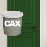CAXCOLORS Ahşap-Metal Vernikli Kapı Akrilik Boya 1 Litre - HAKİ YEŞİLİ
