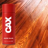 CAXCOLORS Ahşap Özel Yapım Akrilik Vernik Sprey 400 ml - ŞEFFAF