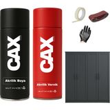 CAXCOLORS Ahşap&lake Dolap Boyası Özel Yapım Akrilik Sprey Boya 400 ml + Parlaklık Verniği - ANTRASİT GRİ