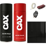 CAXCOLORS Ahşap&lake Dolap Boyası Özel Yapım Akrilik Sprey Boya 400 ml + Parlaklık Verniği - YEŞİL