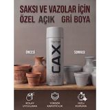 CAXCOLORS Akrilik Sprey Boya 400ML - Saksı ve Vazolar Için Hızlı Kuruyan Hobi Boyası - Açık gri
