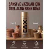 CAXCOLORS Akrilik Sprey Boya 400ML - Saksı ve Vazolar Için Hızlı Kuruyan Hobi Boyası - Altın