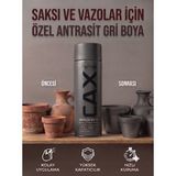CAXCOLORS Akrilik Sprey Boya 400ML - Saksı ve Vazolar Için Hızlı Kuruyan Hobi Boyası - Antrasit gri