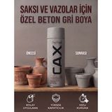 CAXCOLORS Akrilik Sprey Boya 400ML - Saksı ve Vazolar Için Hızlı Kuruyan Hobi Boyası - Beton gri
