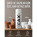 CAXCOLORS Akrilik Sprey Boya 400ML - Saksı ve Vazolar Için Hızlı Kuruyan Hobi Boyası - Kar beyazı