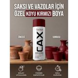 CAXCOLORS Akrilik Sprey Boya 400ML - Saksı ve Vazolar Için Hızlı Kuruyan Hobi Boyası - Koyu kırmızı