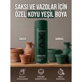 CAXCOLORS Akrilik Sprey Boya 400ML - Saksı ve Vazolar Için Hızlı Kuruyan Hobi Boyası - Koyu yeşil