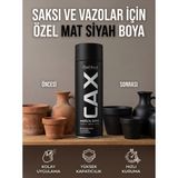 CAXCOLORS Akrilik Sprey Boya 400ML - Saksı ve Vazolar Için Hızlı Kuruyan Hobi Boyası - Mat siyah