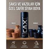 CAXCOLORS Akrilik Sprey Boya 400ML - Saksı ve Vazolar Için Hızlı Kuruyan Hobi Boyası - Safir siyah
