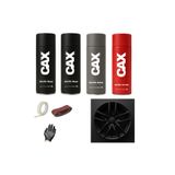 caxcolors ARABA JANT SPREY AKRİLİK ÖZEL YAPIM SPREY BOYA SETİ 400 ML (2 ADET BOYA-1 ADET VERNİK-1 ADET ASTAR)