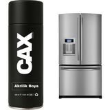 CAXCOLORS Buzdolabı Beyaz Eşya Dönüşüm Sprey Boyası 400 ml - İNOX