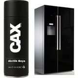 CAXCOLORS Buzdolabı Beyaz Eşya Dönüşüm Sprey Boyası 400 ml - PARLAK SİYAH