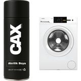 CAXCOLORS Çamaşır-Kurutma Makinası Beyaz Eşya Dönüşüm Sprey Boyası 400 ml - PARLAK BEYAZ