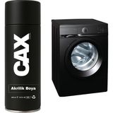 CAXCOLORS Çamaşır-Kurutma Makinası Beyaz Eşya Dönüşüm Sprey Boyası 400 ml - SİYAH