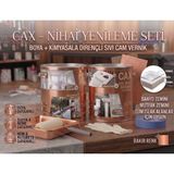 CAXCOLORS Cax 1 Litre Islak Alan Fayans Mutfak Zemin Boyası ve Kimyasala Dirençli Sıvı Cam Vernik Seti - Bakır