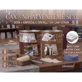 CAXCOLORS Cax 1 Litre Islak Alan Fayans Mutfak Zemin Boyası ve Kimyasala Dirençli Sıvı Cam Vernik Seti - Kahverengi
