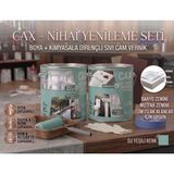 CAXCOLORS Cax 1 Litre Islak Alan Fayans Mutfak Zemin Boyası ve Kimyasala Dirençli Sıvı Cam Vernik Seti - Su Yeşili