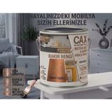CAXCOLORS Cax 1 Litre Komodin ve Gardırop Boyası - Çok Amaçlı Dolap, Gardrop ve Ahşap Mobilya Boyası (Kendinden Vernikli) - Bakır