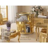 CAXCOLORS Cax Ahşap ve Mobilya Boyası 1 Litre - Masa, Sehpa, Mutfak Dolabı ve Kapı Boyası (Isıya ve Sıvıya Dayanıklı) - Altın (Gold)