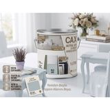 CAXCOLORS Cax Ahşap ve Mobilya Boyası 1 Litre - Masa, Sehpa, Mutfak Dolabı ve Kapı Boyası (Isıya ve Sıvıya Dayanıklı) - Buz Gri