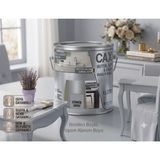 CAXCOLORS Cax Ahşap ve Mobilya Boyası 1 Litre - Masa, Sehpa, Mutfak Dolabı ve Kapı Boyası (Isıya ve Sıvıya Dayanıklı) - Gümüş Gri