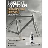 CAXCOLORS Cax Akrilik Sprey Boya - 400 Ml, Bisiklet ve Scooter Boyası - Gümüş Gri