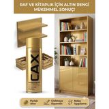 CAXCOLORS Cax Akrilik Sprey Boya 400 ml – Mobilya, Raf, Kitaplık ve Ahşap Hızlı Kuruyan Çok Amaçlı Sprey Boya - ALTIN